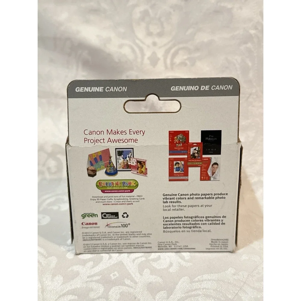 GENUINE Canon CLI-221 Black Cyan Magenta Yellow 4-pack Ink, Sealed